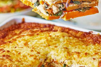 Butternut Squash, Mushroom, and Spinach Lasagna