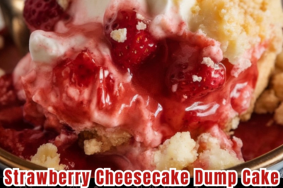 The Easiest Strawberry Cheesecake Dump Cake Recipe 🍓