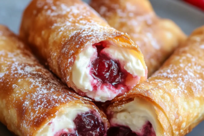 Cherry Cheesecake Egg Rolls: A Sweet Fusion of Crunch and Cream