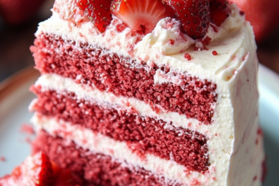 Best Strawberry Cake Ever