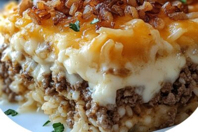 French Onion Ground Beef and Rice Casserole: A Comforting Classic