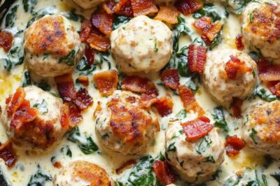 Baked Chicken Ricotta Meatballs