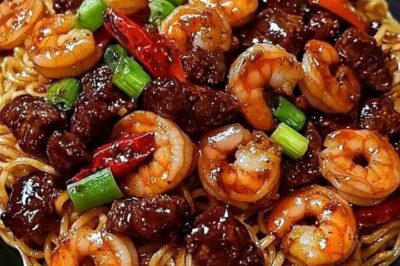 Beef & Shrimp Noodle Stir-Fry 🍜🍤🥩