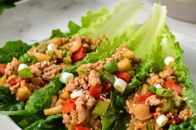 Asian Chicken Lettuce Wraps 