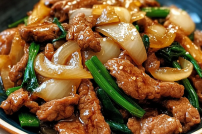 Chinese Beef and Onion Stir Fry Recipe