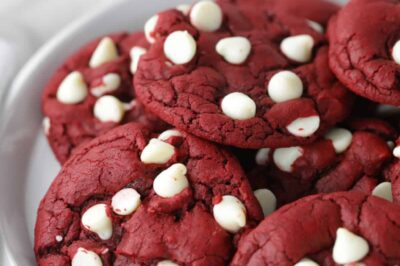 Red Velvet Cake Mix Cookies