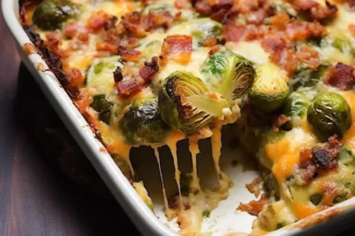 Bacon Brussels Sprouts Gratin