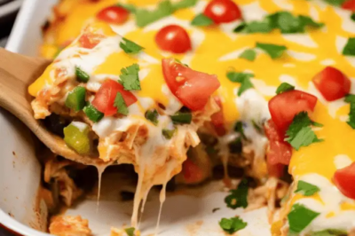 Creamy Chicken Enchilada Casserole