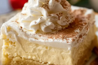 Eggnog Poke Cake