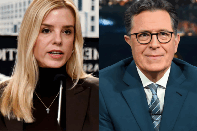 TV SHOCKER: Pam Bondi’s Epic Late-Night Comeback Stuns Stephen Colbert, Leaves Audience Speechless, and Sends Producers Scrambling