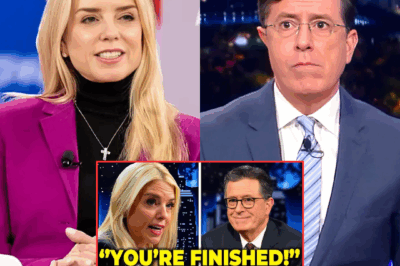 5 Minutes Ago: Pam Bondi Flips The Late Show Studio Upside Down — Stephen Colbert Left Speechless, Secretly Apologizes Backstage As The Show Faces EXTREMELY HIGH RISK Of PERMANENT SUSPENSION — Her Remark Sends Social Media Reeling!