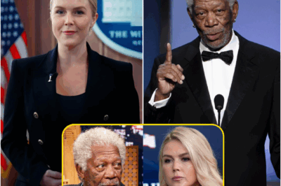 “LOOK ME IN THE EYE, KAROLINE.” — Morgan Freeman Humiliates Karoline Leavitt in Televised Showdown That Shakes America to Its Core.