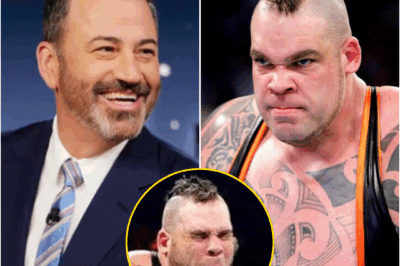 “ALL THAT SIZE… JUST TO COVER UP THE FACT YOU’VE NEVER ONCE FINISHED A THOUGHT WORTH HEARING.” Jimmy Kimmel corners Fox News’ Tyrus in rare one-on-one — and what followed left the studio too stunned to laugh.