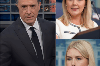 Little Girl Leavitt, Don’t Dodge My Eyes! — Karoline Leavitt Publicly Mocked Colbert For Being Canceled. But His Counterpunch Left Her Completely Paralyzed… Live On Air!
