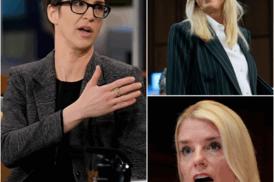 LIVE ON AIR: Pam Bondi Came to Flip the Studio Upside Down — She Walked Into MSNBC Wearing a Confident Smile, Planning to ‘Cold-Shut Down’ Rachel Maddow — Two Minutes Later, She Couldn’t Even Look Into the Camera.