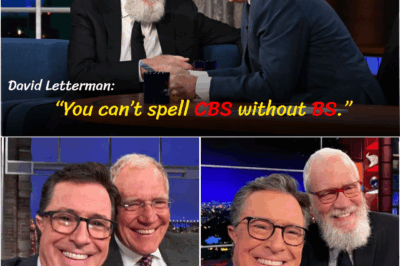 “YOU CAN’T SPELL CBS WITHOUT BS.” David Letterman mocks, bashes and grills CBS